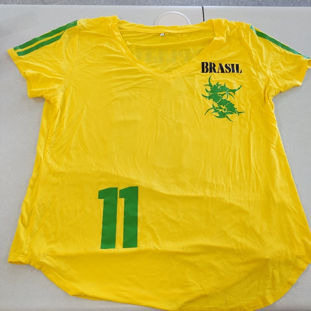 Sepultura Brasil Soccer Style Shirt Xl